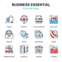 Business Essential-Icon-Sets vektor