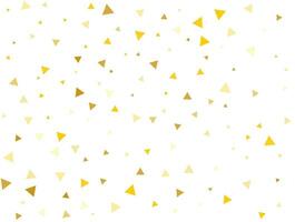 Geschlecht neutral golden dreieckig Konfetti Hintergrund. Vektor Illustration