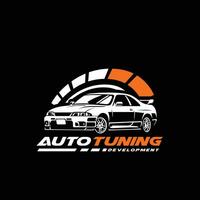 Automobil Tuning Auto Garage Rennen Entwicklung Logo Vektor isoliert