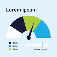 måttdiagram infografisk vektor design