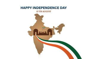 Indien oberoende dag. baner, vektor illustration av 15:e augusti. design. affisch. mall. social media inlägg.