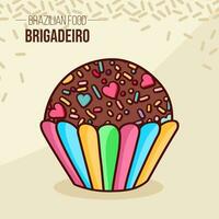 Brigadeiro brasil - - Brasilien - - Brasilianer Schokolade Essen vektor