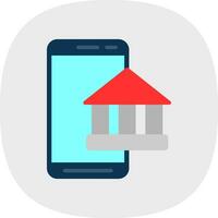 mobil bank vektor ikon design