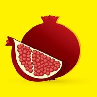 granatäpple fruktvektor vektor