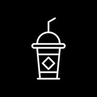 Eiskaffee-Vektor-Icon-Design vektor