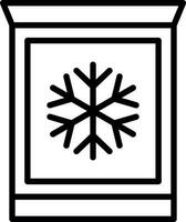 gefroren Waren Vektor Symbol Design
