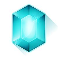 Crystal Gem Icon für Spiel Ui vektor