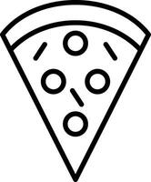 Pizzascheibe Vektor Icon Design