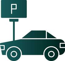 Parkplatz-Vektor-Icon-Design vektor