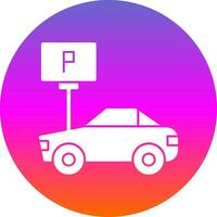 Parkplatz-Vektor-Icon-Design vektor