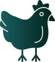 Huhn-Vektor-Icon-Design vektor