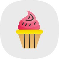 Cupcake-Vektor-Icon-Design vektor