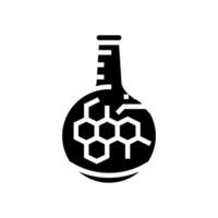 chemisch Synthese Ingenieur Glyphe Symbol Vektor Illustration