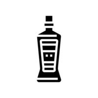 Mundwasser Hygiene Glyphe Symbol Vektor Illustration