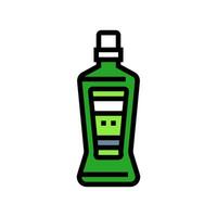 Mundwasser Hygiene Farbe Symbol Vektor Illustration