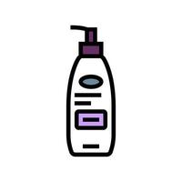 Körper Lotion Hygiene Farbe Symbol Vektor Illustration