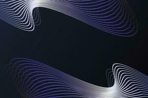 wellig Kurve futuristisch geometrisch Linien Textur dunkel Blau und schwarz Hintergrund vektor