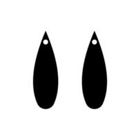 örhängen ikon vektor uppsättning. teardrop örhängen illustration tecken samling. Varor symbol eller logotyp.