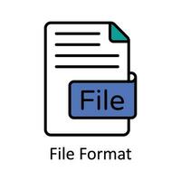Datei Format gefüllt Gliederung Symbol Design Illustration. Kunst und Kunsthandwerk Symbol auf Weiß Hintergrund eps 10 Datei vektor