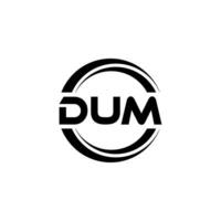 dum Logo Design, Inspiration zum ein einzigartig Identität. modern Eleganz und kreativ Design. Wasserzeichen Ihre Erfolg mit das auffällig diese Logo. vektor