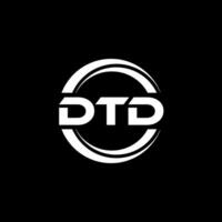 dtd logotyp design, inspiration för en unik identitet. modern elegans och kreativ design. vattenmärke din Framgång med de slående detta logotyp. vektor