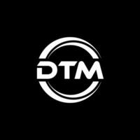 dtm logotyp design, inspiration för en unik identitet. modern elegans och kreativ design. vattenmärke din Framgång med de slående detta logotyp. vektor