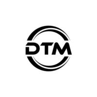 dtm logotyp design, inspiration för en unik identitet. modern elegans och kreativ design. vattenmärke din Framgång med de slående detta logotyp. vektor