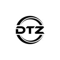 dtz logotyp design, inspiration för en unik identitet. modern elegans och kreativ design. vattenmärke din Framgång med de slående detta logotyp. vektor