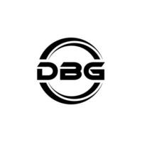 dbg logotyp design, inspiration för en unik identitet. modern elegans och kreativ design. vattenmärke din Framgång med de slående detta logotyp. vektor