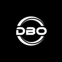 dbo logotyp design, inspiration för en unik identitet. modern elegans och kreativ design. vattenmärke din Framgång med de slående detta logotyp. vektor