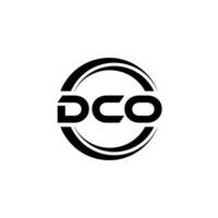 dco logotyp design, inspiration för en unik identitet. modern elegans och kreativ design. vattenmärke din Framgång med de slående detta logotyp. vektor