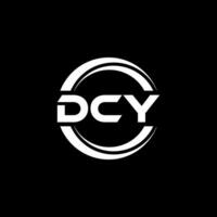 dcy logotyp design, inspiration för en unik identitet. modern elegans och kreativ design. vattenmärke din Framgång med de slående detta logotyp. vektor
