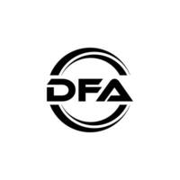 dfa Logo Design, Inspiration zum ein einzigartig Identität. modern Eleganz und kreativ Design. Wasserzeichen Ihre Erfolg mit das auffällig diese Logo. vektor