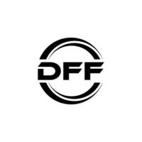 dff logotyp design, inspiration för en unik identitet. modern elegans och kreativ design. vattenmärke din Framgång med de slående detta logotyp. vektor