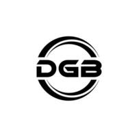 dgb logotyp design, inspiration för en unik identitet. modern elegans och kreativ design. vattenmärke din Framgång med de slående detta logotyp. vektor