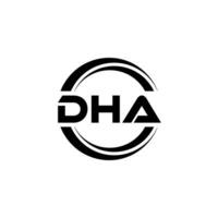 dha Logo Design, Inspiration zum ein einzigartig Identität. modern Eleganz und kreativ Design. Wasserzeichen Ihre Erfolg mit das auffällig diese Logo. vektor