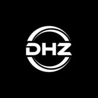 dhz logotyp design, inspiration för en unik identitet. modern elegans och kreativ design. vattenmärke din Framgång med de slående detta logotyp. vektor
