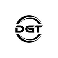 dgt logotyp design, inspiration för en unik identitet. modern elegans och kreativ design. vattenmärke din Framgång med de slående detta logotyp. vektor