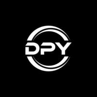 dpy logotyp design, inspiration för en unik identitet. modern elegans och kreativ design. vattenmärke din Framgång med de slående detta logotyp. vektor
