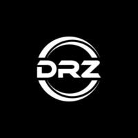 drz logotyp design, inspiration för en unik identitet. modern elegans och kreativ design. vattenmärke din Framgång med de slående detta logotyp. vektor