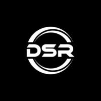 dsr logotyp design, inspiration för en unik identitet. modern elegans och kreativ design. vattenmärke din Framgång med de slående detta logotyp. vektor