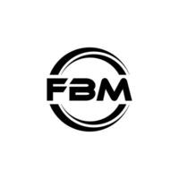 fbm logotyp design, inspiration för en unik identitet. modern elegans och kreativ design. vattenmärke din Framgång med de slående detta logotyp. vektor