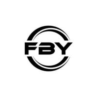 fby Logo Design, Inspiration zum ein einzigartig Identität. modern Eleganz und kreativ Design. Wasserzeichen Ihre Erfolg mit das auffällig diese Logo. vektor