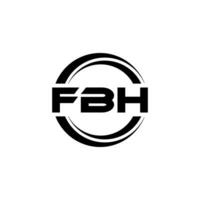 fbh logotyp design, inspiration för en unik identitet. modern elegans och kreativ design. vattenmärke din Framgång med de slående detta logotyp. vektor