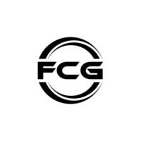 fcg logotyp design, inspiration för en unik identitet. modern elegans och kreativ design. vattenmärke din Framgång med de slående detta logotyp. vektor