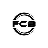 FCB Logo Design, Inspiration zum ein einzigartig Identität. modern Eleganz und kreativ Design. Wasserzeichen Ihre Erfolg mit das auffällig diese Logo. vektor