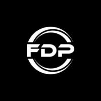 fdp logotyp design, inspiration för en unik identitet. modern elegans och kreativ design. vattenmärke din Framgång med de slående detta logotyp. vektor