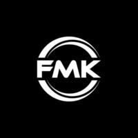 fmk logotyp design, inspiration för en unik identitet. modern elegans och kreativ design. vattenmärke din Framgång med de slående detta logotyp. vektor