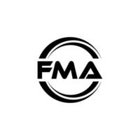 fma logotyp design, inspiration för en unik identitet. modern elegans och kreativ design. vattenmärke din Framgång med de slående detta logotyp. vektor