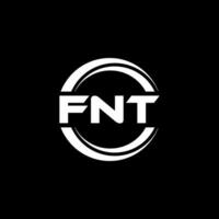 fnt logotyp design, inspiration för en unik identitet. modern elegans och kreativ design. vattenmärke din Framgång med de slående detta logotyp. vektor